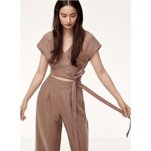 Wilfred Brax linen jumpsuit Nutmeg 2